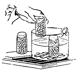 11. Охлаждение банок с компотами после стерилизации