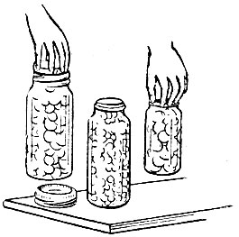 17. Проверка герметичности укупорки стеклянных банок после стерилизации