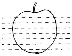 44. Схема нарезки яблок для сушки